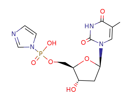 Thymidine, 5'-(hydrogen 1H-imidazol-1-ylphosphonate)