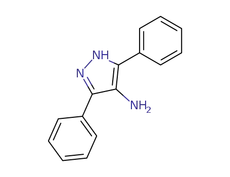 Molecular Structure of 5272-85-5 (3,5-Diphenyl-1H-pyrazol-4-aMine)