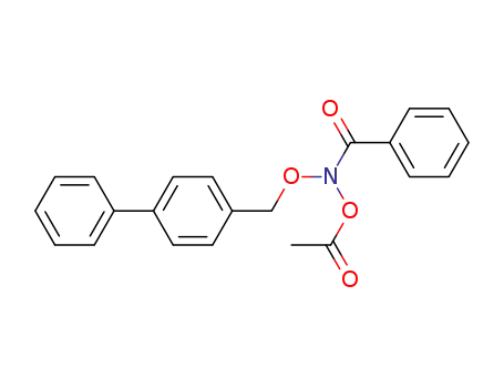 Molecular Structure of 139259-95-3 (Aceticacid, benzoyl([1,1'-biphenyl]-4-ylmethoxy)azanyl ester)