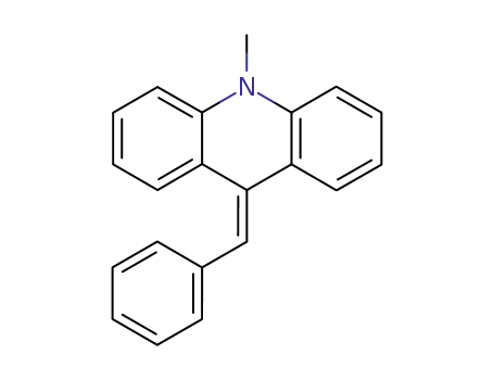 Molecular Structure of 19656-33-8 (Acridine, 9,10-dihydro-10-methyl-9-(phenylmethylene)-)