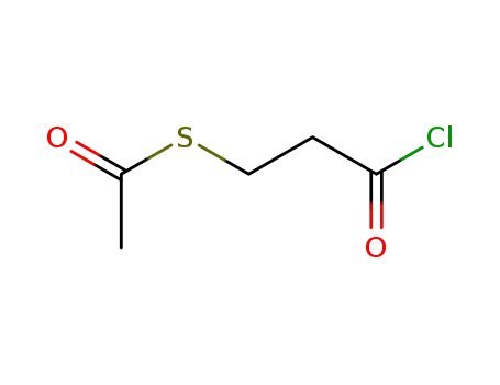 Molecular Structure of 41345-72-6 (Ethanethioic acid, S-(3-chloro-3-oxopropyl) ester)