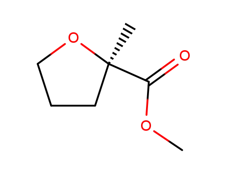 Molecular Structure of 61449-98-7 (2-Furancarboxylic acid, tetrahydro-2-methyl-, methyl ester, (R)-)