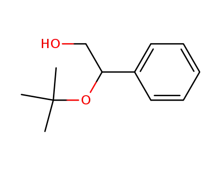 Molecular Structure of 75567-13-4 (Benzeneethanol, b-(1,1-dimethylethoxy)-)