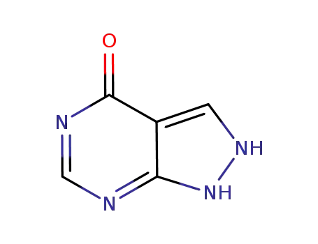 Molecular Structure of 180749-06-8 (4H-Pyrazolo[3,4-d]pyrimidin-4-one, 1,7-dihydro- (9CI))