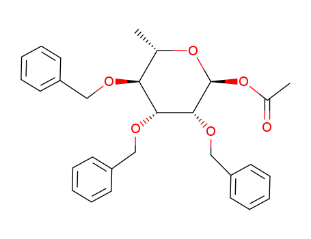 1-O-acetyl-2,3,4-tri-O-benzyl-6-deoxy-α-L-mannose