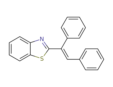 Molecular Structure of 88974-97-4 (Benzothiazole, 2-(1,2-diphenylethenyl)-)