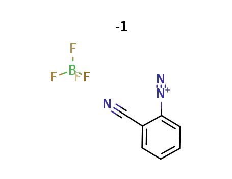Molecular Structure of 55165-45-2 (2-cyano-benzenediazonium tetrafluoroborate)