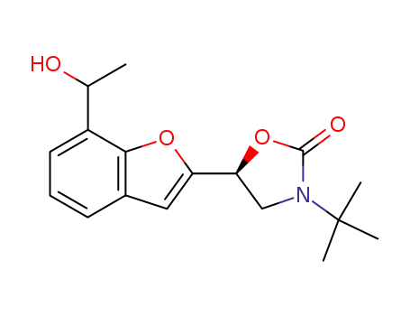 3-tert-butyl-5(S)-<7-(1-hydroxyethyl)-2-benzofuranyl>-oxazolidinone