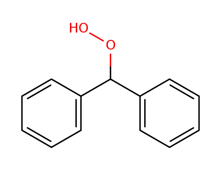 Molecular Structure of 20614-54-4 (Hydroperoxide, diphenylmethyl)