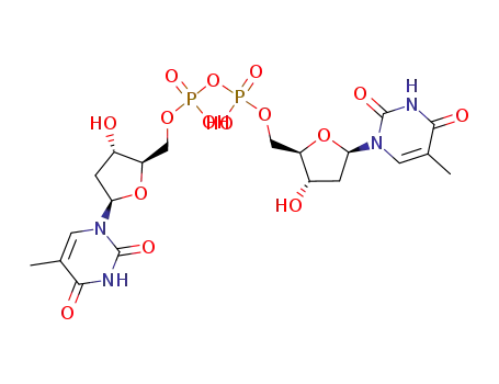 Molecular Structure of 4353-66-6 (P<sup>1</sup>,P<sup>2</sup>-dithymidine 5'-pyrophosphate)