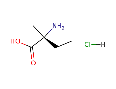 Molecular Structure of 73473-40-2 ((R)-2-Amino-2-methyl-butyric acid hydrochloride)