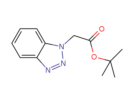 Molecular Structure of 1137060-81-1 (benzotriazol-1-ylacetic acid tert-butyl ester)