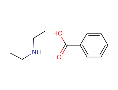 Molecular Structure of 940-90-9 (Benzoic acid, compound with diethylamine (1:1))
