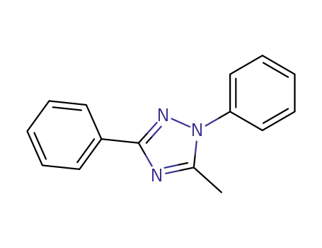 Molecular Structure of 1025-89-4 (1H-1,2,4-Triazole, 5-methyl-1,3-diphenyl-)