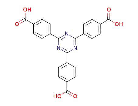 Molecular Structure of 61414-16-2 (2,4,6-TRIS(4-CARBOXYPHENYL)-1,3,5-TRIAZINE)