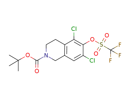 2(1H)-이소퀴놀린카르복실산, 5,7-디클로로-3,4-디히드로-6-[[(트리플루오로메틸)술포닐]옥시]-, 1,1-디메틸에틸 에스테르