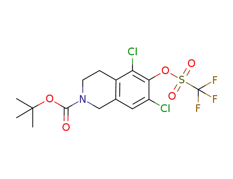 2(1H)-Isoquinolinecarboxylic acid, 5,7-dichloro-3,4-dihydro-6-[[(trifluoromethyl)sulfonyl]oxy]-, 1,1-dimethylethyl ester