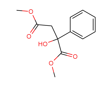 Molecular Structure of 334927-88-7 (Butanedioic acid, 2-hydroxy-2-phenyl-, dimethyl ester)