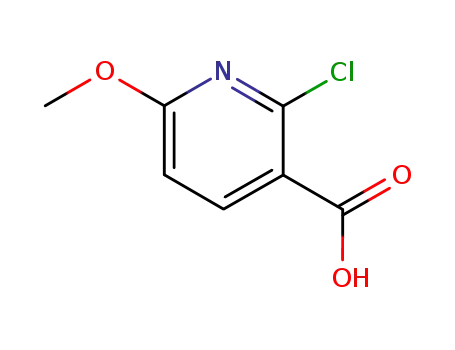 Molecular Structure of 503000-87-1 (2-CHLORO-6-METHOXYNICOTINIC ACID)