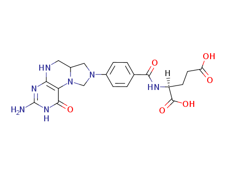 L-Glutamic acid,N-[4-(3-amino-1,2,5,6,6a,7-hexahydro-1-oxoimidazo[1,5-f]pteridin-8(9H)-yl)benzoyl]-
