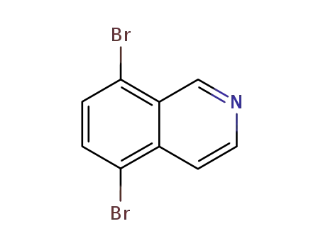 Molecular Structure of 81045-39-8 (5,8-Dibromoisoquinoline)