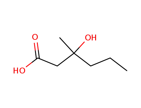 Molecular Structure of 58888-76-9 (3-Hydroxy-3-methylhexanoic acid)