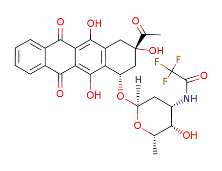 Molecular Structure of 60660-74-4 ((+)-N-Trifluoroacetyl-4-demethoxydaunorubicin)