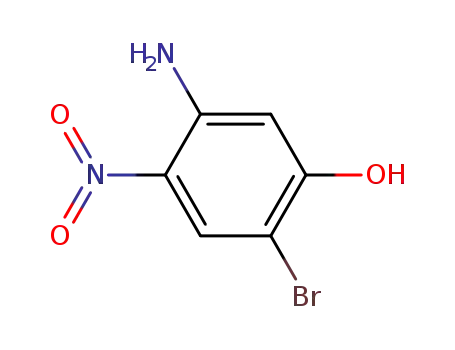 Molecular Structure of 855836-08-7 (5-Amino-2-bromo-4-nitrophenol)