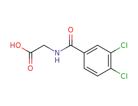 Molecular Structure of 17321-80-1 (2-[(3,4-DICHLOROBENZOYL)AMINO]ACETIC ACID)