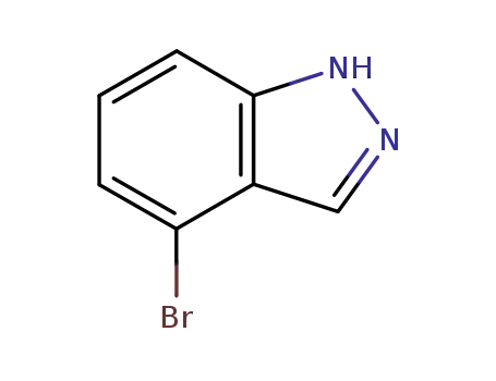 Molecular Structure of 186407-74-9 (4-BROMO (1H)INDAZOLE)