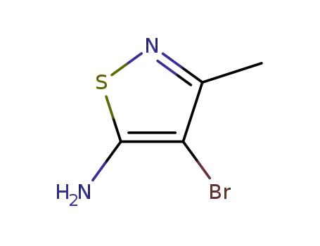 Molecular Structure of 85508-99-2 (4-Bromo-3-methyl-isothiazol-5-ylamine)