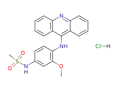 Molecular Structure of 54301-15-4 (Amsacrine hydrochloride)