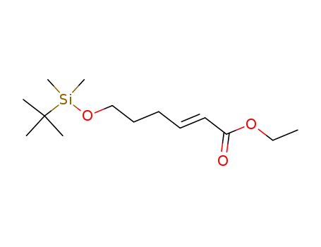 2-Hexenoic acid, 6-[[(1,1-dimethylethyl)dimethylsilyl]oxy]-, ethyl ester,
(2E)-