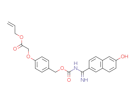 Molecular Structure of 228859-13-0 ({4-[(6-hydroxy-naphthalen-2-yl)-imino-methylcarbamoyloxymethyl]-phenoxy}-acetic acid allyl ester)