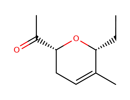 Ethanone, 1-[(2R,6R)-6-ethyl-3,6-dihydro-5-methyl-2H-pyran-2-yl]- (9CI)