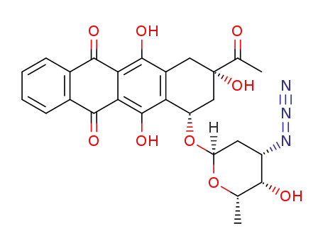 Molecular Structure of 1403872-37-6 (4-demethoxy-3'-N<sub>3</sub>-daunorubicin)