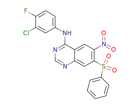N-(3-Chloro-4-fluorophenyl)-6-nitro-7-(phenylsulfonyl)-4-quinazolinaMine