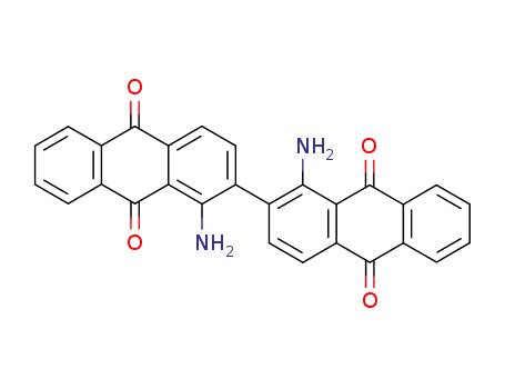 Molecular Structure of 6546-50-5 (1,1'-diamino-2,2'-bianthraquinone)
