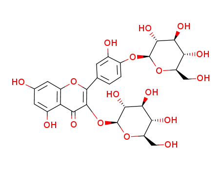 Molecular Structure of 29125-80-2 (QUERCETIN DIHYDRATE(RG))