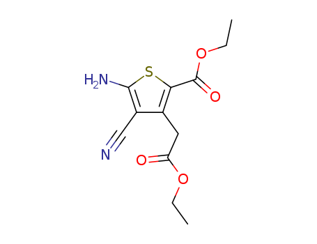5-amino-4-cy ano-3-(2-ethoxy-2-oxoethyl)thiophene-2-carboxylate