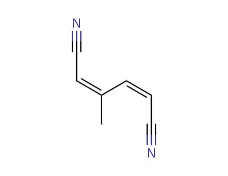 Molecular Structure of 1789-45-3 (2,4-Hexadienedinitrile, 3-methyl-, (Z,Z)-)