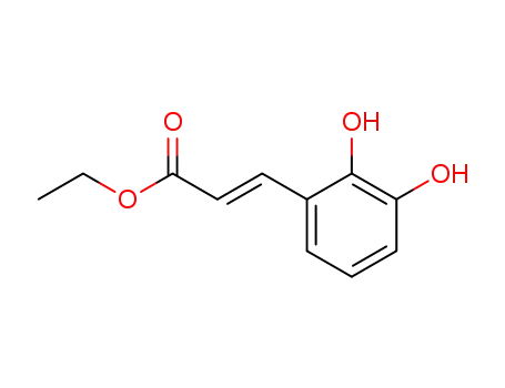 Molecular Structure of 180694-42-2 (2-Propenoicacid,3-(2,3-dihydroxyphenyl)-,ethylester,(2E)-(9CI))