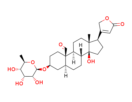 (3S,5S,10R,13R,14S,17R)-14-hydroxy-13-methyl-17-(5-oxo-2H-furan-3-yl)-3-[(2R,5S)-3,4,5-trihydroxy-6-methyloxan-2-yl]oxy-1,2,3,4,5,6,7,8,9,11,12,15,16,17-tetradecahydrocyclopenta[a]phenanthrene-10-carb