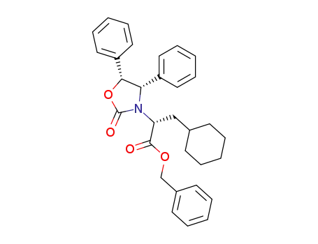 (R)-3-Cyclohexyl-2-((4S,5R)-2-oxo-4,5-diphenyl-oxazolidin-3-yl)-propionic acid benzyl ester