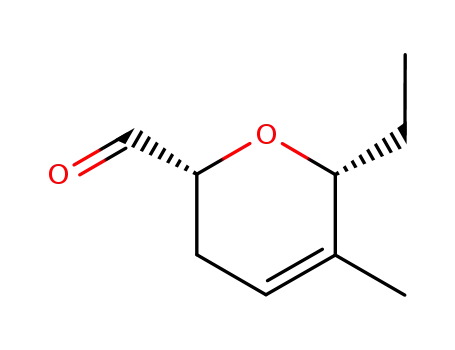 2H-Pyran-2-carboxaldehyde, 6-ethyl-3,6-dihydro-5-methyl-, (2R,6R)- (9CI)
