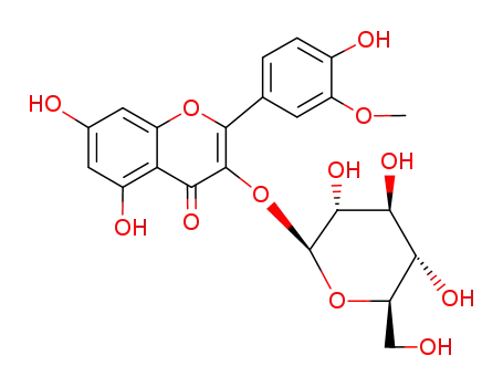Molecular Structure of 6743-92-6 (3'-O-Methylquercetin 3-galactoside)