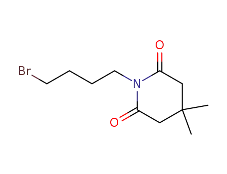 Molecular Structure of 84951-42-8 (2,6-Piperidinedione, 1-(4-bromobutyl)-4,4-dimethyl-)
