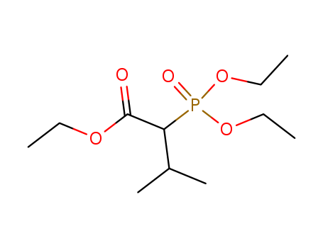 Butanoic acid, 2-(diethoxyphosphinyl)-3-methyl-, ethyl ester