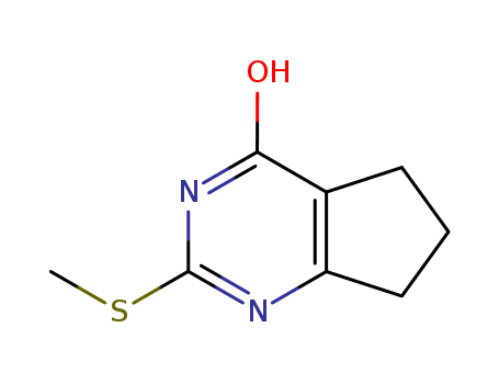 4H-Cyclopentapyrimidin-4-one,3,5,6,7-tetrahydro-2-(methylthio)- cas  3087-14-7