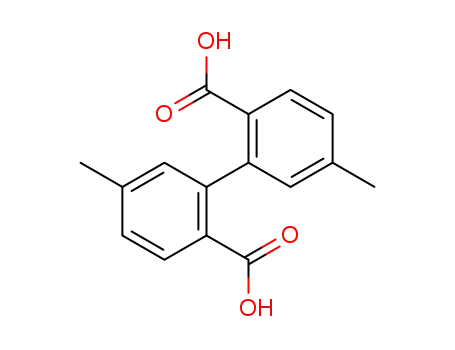Molecular Structure of 93012-36-3 (5,5'-DiMethyl-[1,1'-biphenyl]-2,2'-dicarboxylic acid)